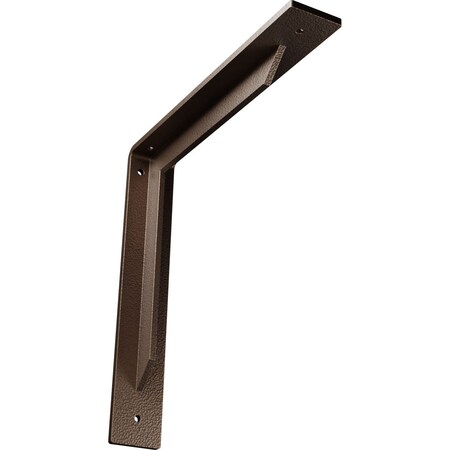 Ekena Millwork Stockport Steel Bracket, Hammered Dark Bronze 2"W x 12"D x 12"H BKTM02X12X12STHDB